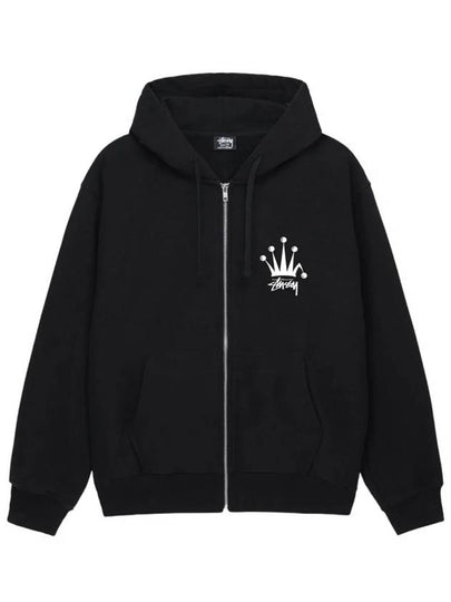 Regal Crown Hooded Zip Up 2024 Black Men - STUSSY - BALAAN 2