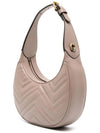 GG Marmont Half Moon Mini Bag Beige - GUCCI - BALAAN 3