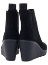 Women's Suede Ankle Boots A1RKY PARIS HEIGHT DOUBLE GORE CHELSEA BLACK NUBUC - TIMBERLAND - BALAAN 4