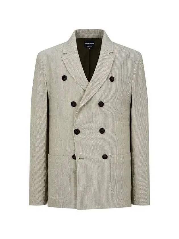 Men's Cashmere Blend Double Jacket Beige 271258 - GIORGIO ARMANI - BALAAN 1