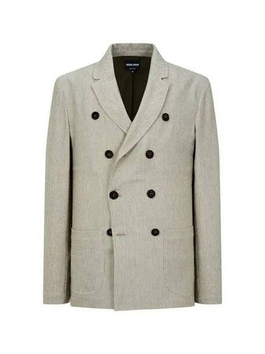 Men s Cashmere Blend Double Jacket Beige 270880 - GIORGIO ARMANI - BALAAN 1