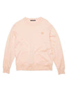 Face Patch Sweatshirt Pink - ACNE STUDIOS - BALAAN 1