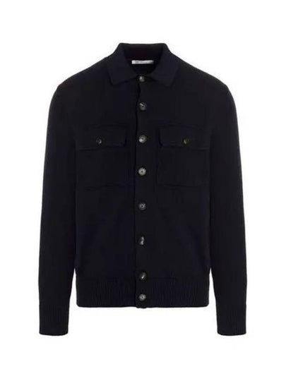 Flap Pocket Shirt Cardigan Navy - BRUNELLO CUCINELLI - BALAAN 2