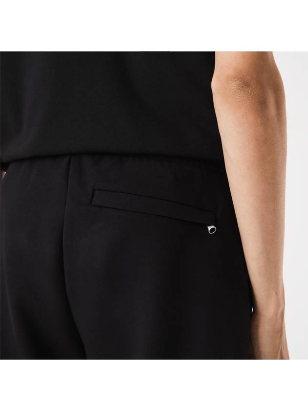 Slim Fit Cotton Blend Track Pants Black - LACOSTE - BALAAN 6