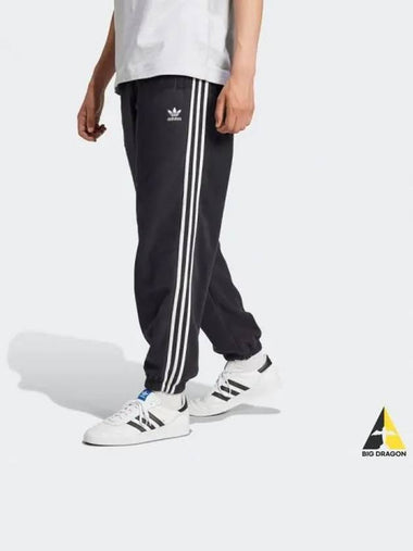 Adicolor 3S Fleece Sweatpants BLACK - ADIDAS - BALAAN 1