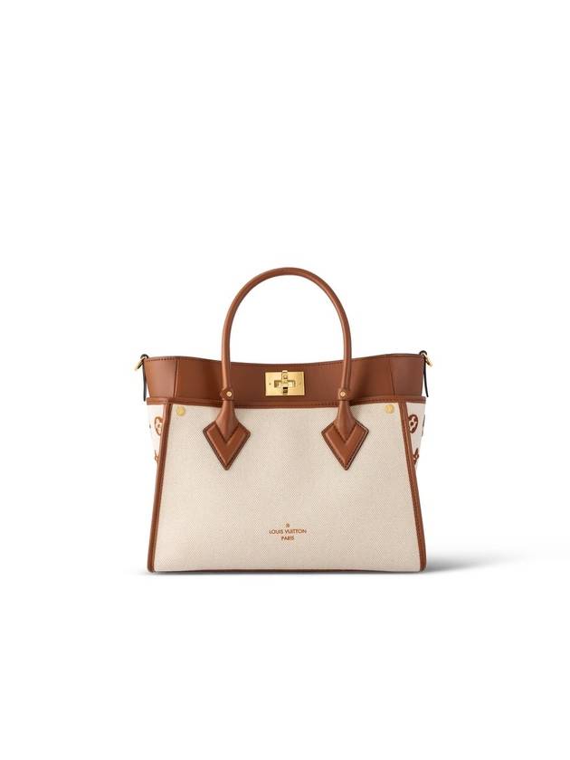 On My Side MM Tote Bag Tan - LOUIS VUITTON - BALAAN 1