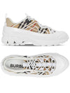 Women's Vintage Check Cotton Leather Arthur Low-Top Sneakers Beige - BURBERRY - BALAAN 2