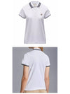 Logo Patch Polo Shirt White - MONCLER - BALAAN 5