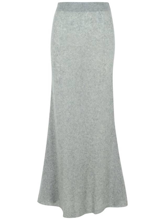 Lisa Yang 'Kelsy' Long Skirt In Grey Silk Blend - LISA YANG - BALAAN 1