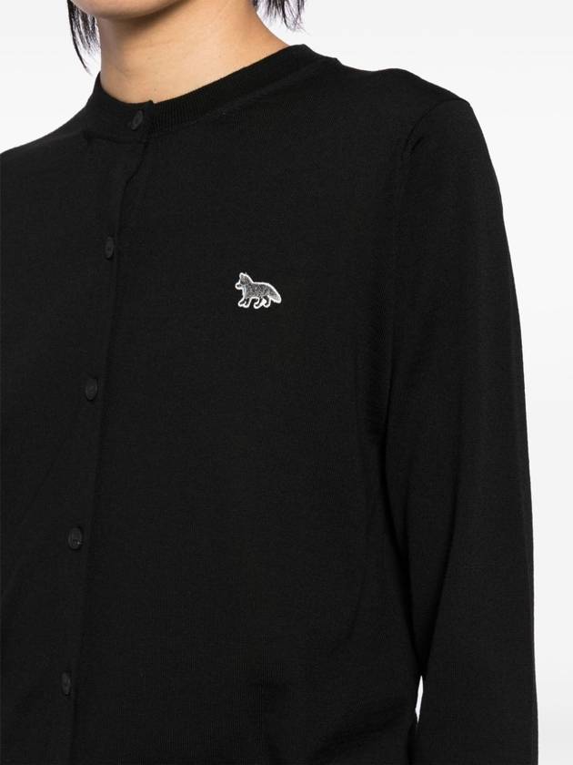 Baby Fox Patch Regular Cardigan Black - MAISON KITSUNE - BALAAN 6