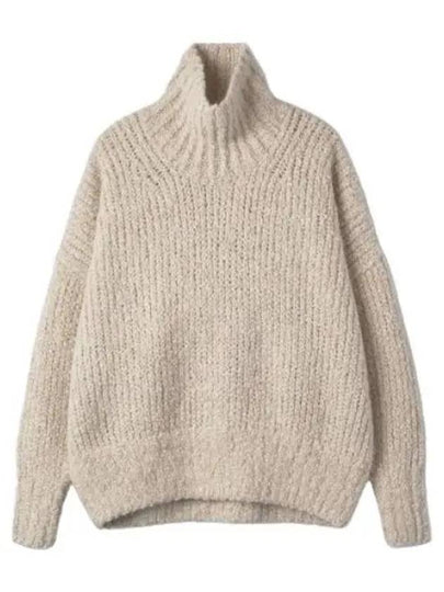 Turtleneck knit oatmeal 223567324199 - TOTEME - BALAAN 2