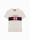 Interlocking G Cotton Short Sleeve T-Shirt White - GUCCI - BALAAN 2