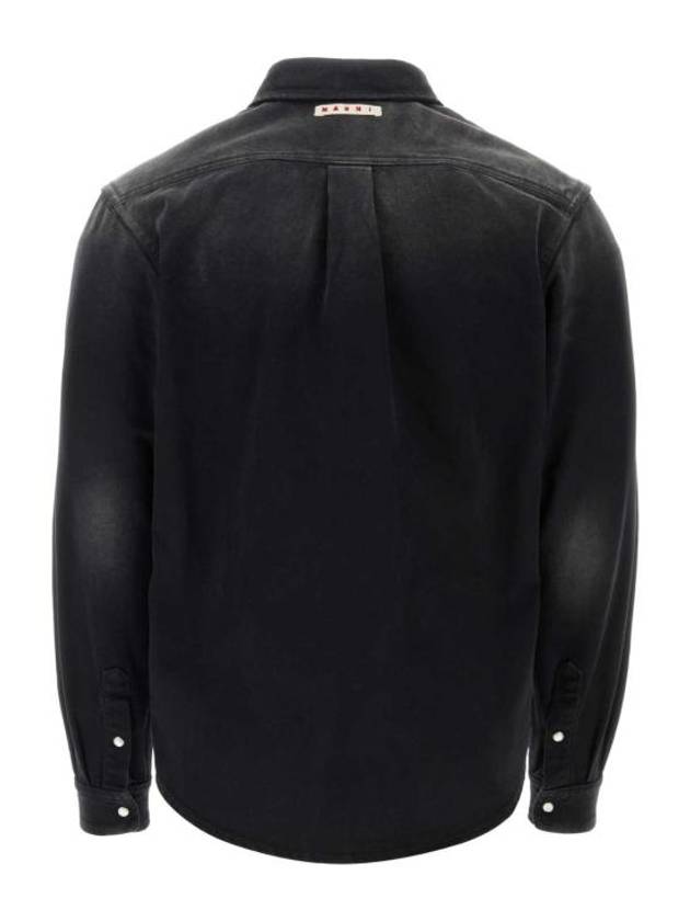 Classic Washing Denim Long Sleeve Shirt Black - MARNI - BALAAN 3