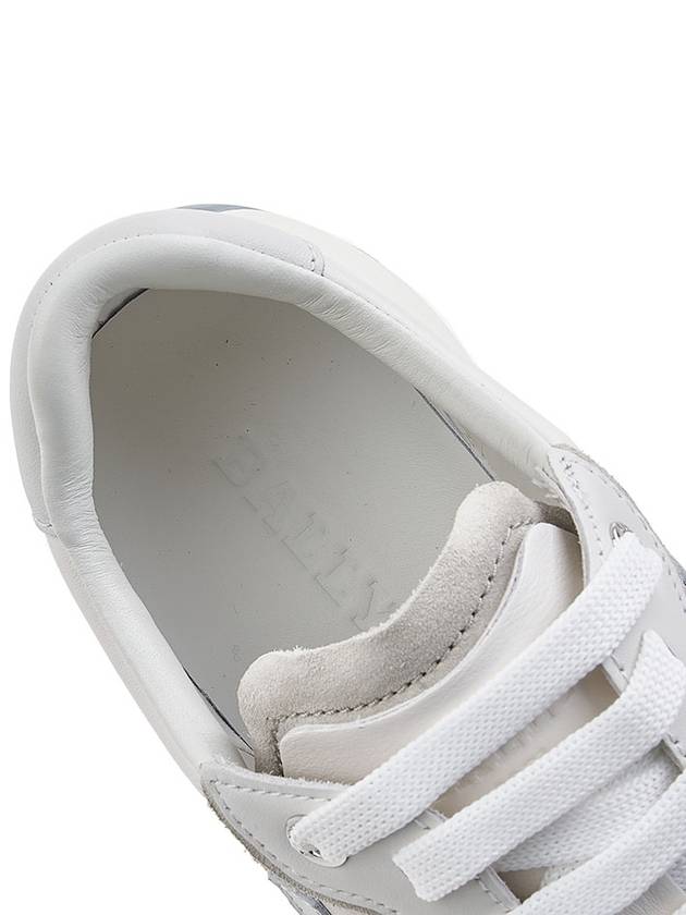 Men's Demmy Leather Low Top Sneakers White - BALLY - BALAAN 8