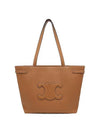 Cabas Anais Cuir Grain Calfskin Tote Bag Brown - CELINE - BALAAN 3