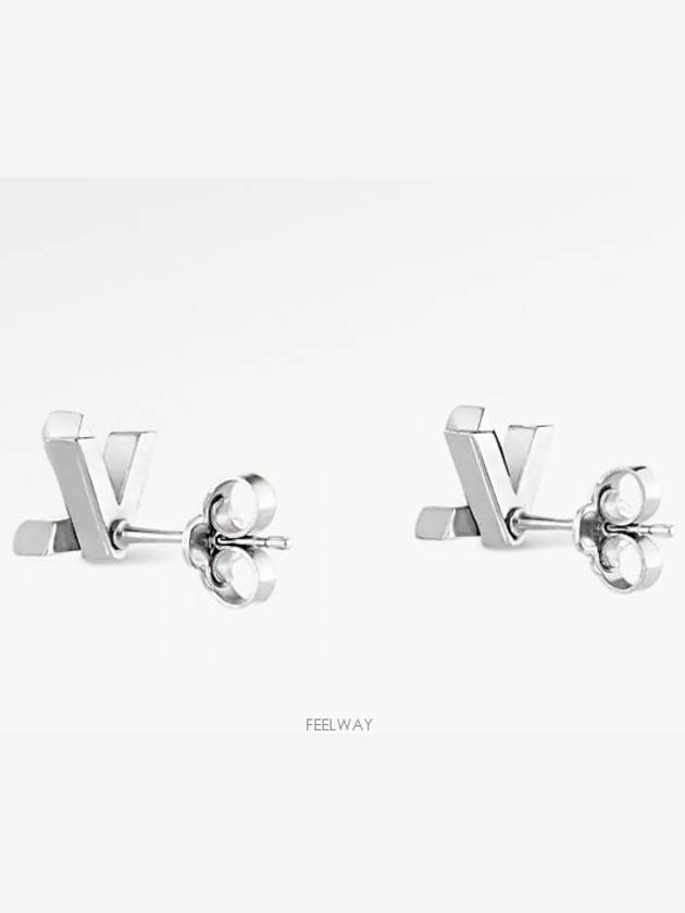 Go 14 Earrings Silver - LOUIS VUITTON - BALAAN 4