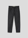 Contrast Stitch Denim Cotton Straight Jeans Navy - JIL SANDER - BALAAN 3