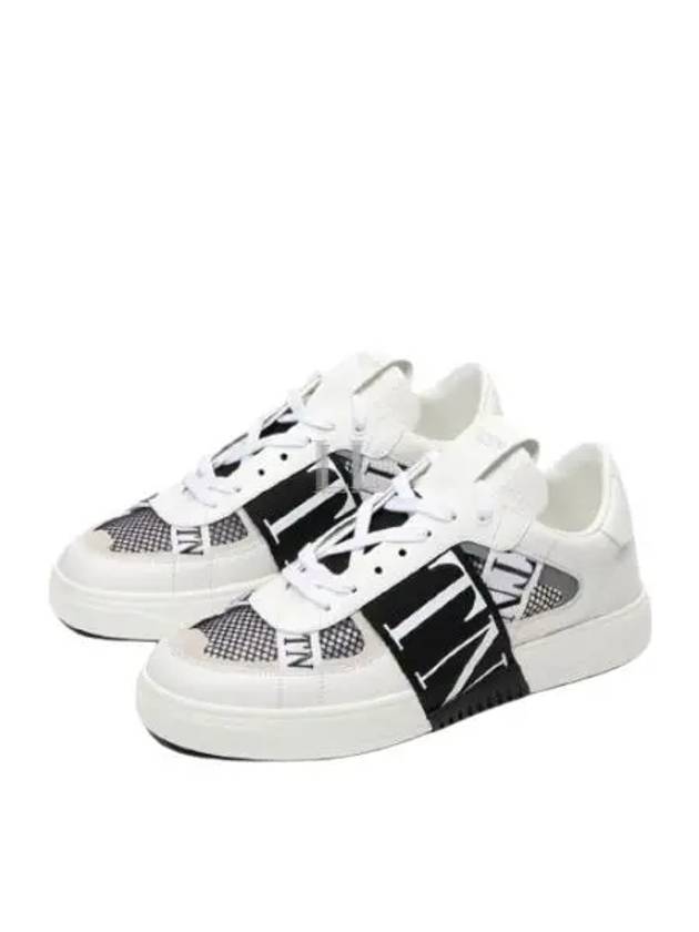 VL7N Logo Label Weaving Band Low Top Sneakers White - VALENTINO - BALAAN 2