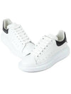 Oversized Leather Tab Low Top Sneakers White - ALEXANDER MCQUEEN - BALAAN 4