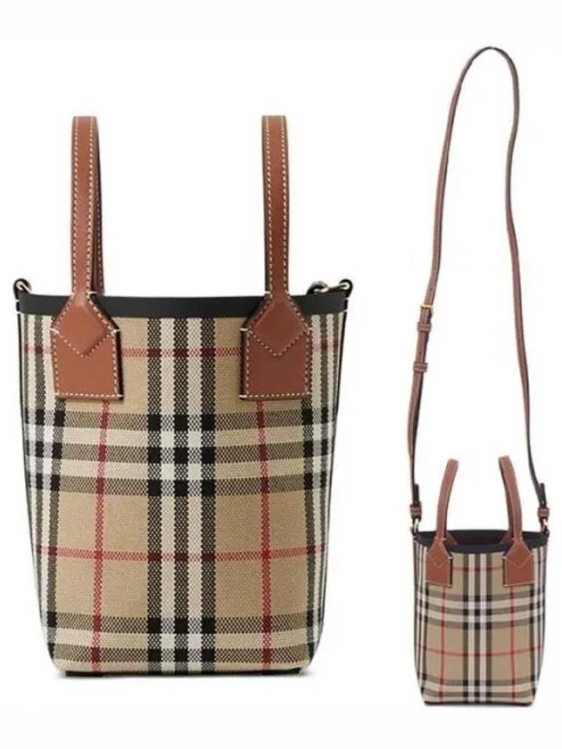 Mini London Tote Bag Archive Beige - BURBERRY - BALAAN 2