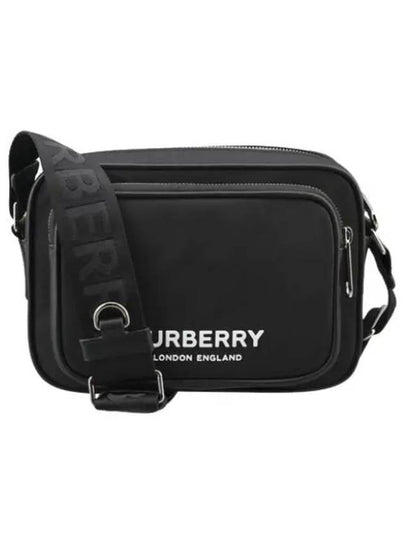 Logo Print Nylon Crossbody Bag Black - BURBERRY - BALAAN 2