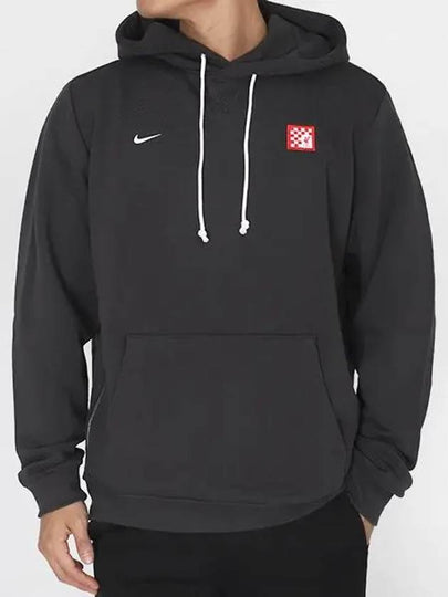 Liverpool FC Standard Issue 3rd Dri Fit Soccer Pullover Hoodie Dark Smoke Grey - NIKE - BALAAN 2