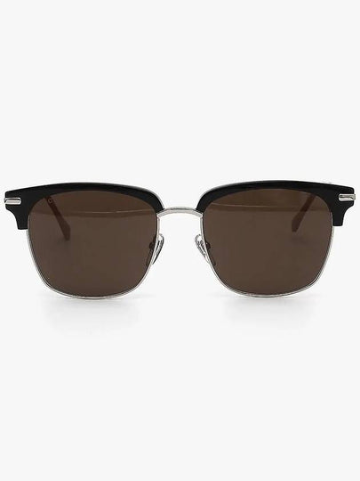 Eyewear Square Acetate Sunglasses Black Gold - GUCCI - BALAAN 2