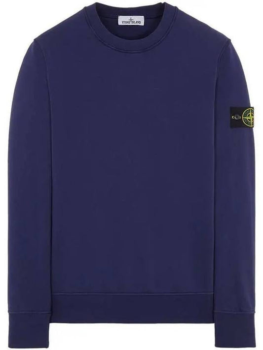 Wappen Patch Crew Neck Sweatshirt Dark Blue - STONE ISLAND - BALAAN 2