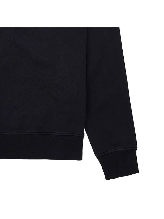 Wappen Patch Garment Dyed Sweatshirt Black - STONE ISLAND - BALAAN 7