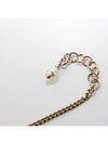 CC Heart Crystal Pendant Bracelet Gold - CHANEL - BALAAN 8