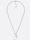 CD30 Pendant Necklace Silver Finish Brass - DIOR - BALAAN 2