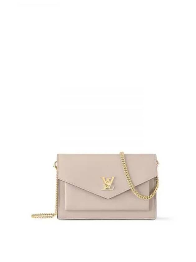 Mylockme Chain Pochette Calfskin Shoulder Bag Grey - LOUIS VUITTON - BALAAN 2