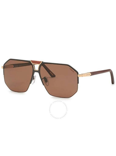 Chopard Polarized Brown Navigator Men's Sunglasses SCHG61V 367P 62 - CHOPARD - BALAAN 1