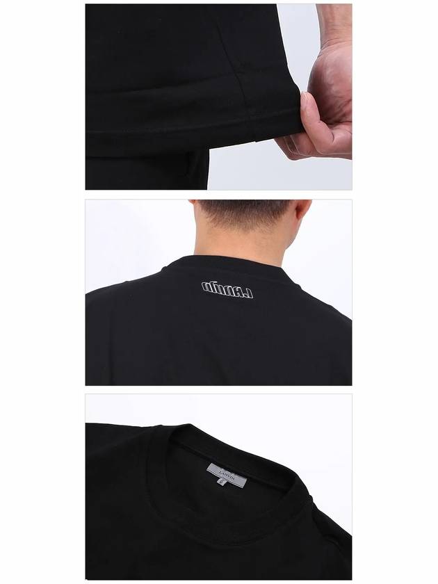 printed short sleeve t-shirt black - LANVIN - BALAAN 6