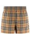 Banding Check Cotton Shorts Beige - BURBERRY - BALAAN 2