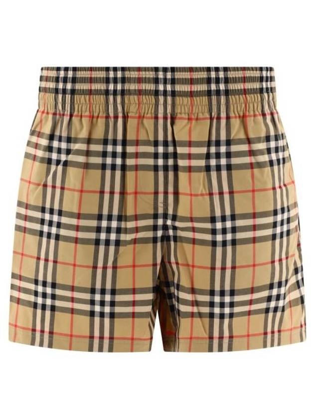 Banding Check Cotton Shorts Beige - BURBERRY - BALAAN 2