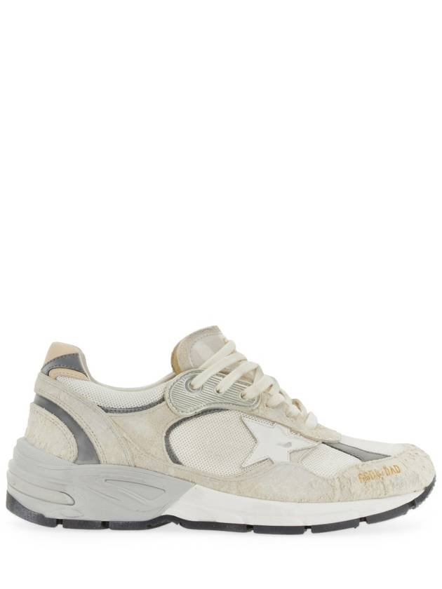 Mesh and Suede Leather Dad-Star Sneakers White Beige - GOLDEN GOOSE - BALAAN 5