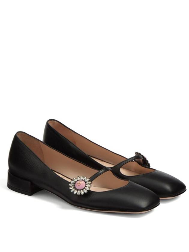 Valentino Garavani Flat shoes Black - VALENTINO - BALAAN 4