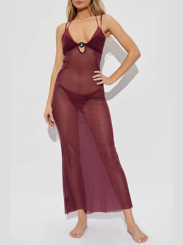 Bond-Eye Cindy Ring Maxi Beach Dress, Women's, Burgundy - BOND-EYE - BALAAN 3