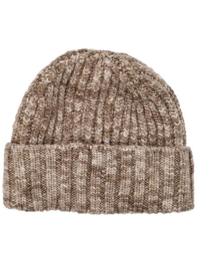 ribbed knit beanie brown - AMI - BALAAN 3