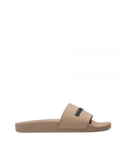 Logo Slides Slippers Beige - BALENCIAGA - BALAAN 2