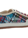 Tartan Logo Print Low Top Sneakers - VIVIENNE WESTWOOD - BALAAN 11