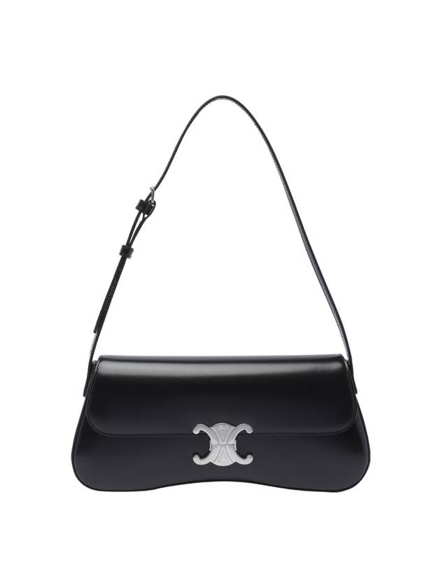 Medium Calfskin Shoulder Bag Black - CELINE - BALAAN 1