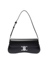 Medium Calfskin Shoulder Bag Black - CELINE - BALAAN 1