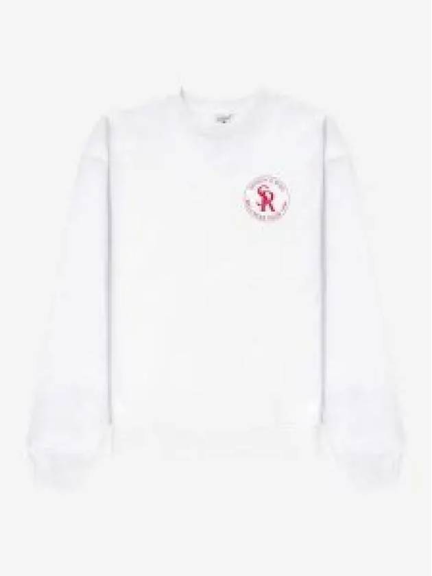 SR CREWNECK WHITE CR631 crew neck sweatshirt 1342132 - SPORTY & RICH - BALAAN 1