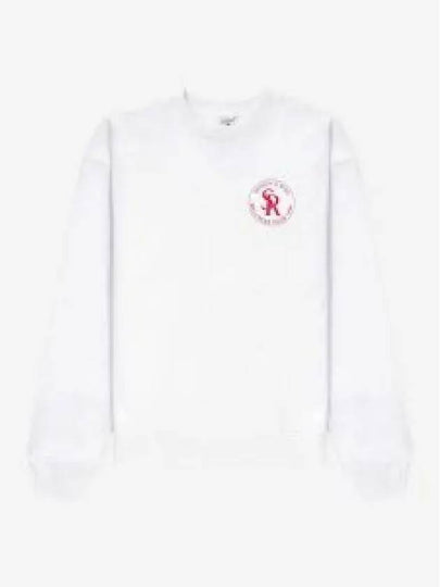 SR CREWNECK WHITE CR631 crew neck sweatshirt 1342132 - SPORTY & RICH - BALAAN 1