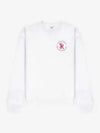 SR CREWNECK WHITE CR631 crew neck sweatshirt 1342132 - SPORTY & RICH - BALAAN 1