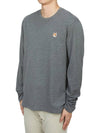 Foxhead Patch Regular Long Sleeve T-Shirt Dark Grey - MAISON KITSUNE - BALAAN 3