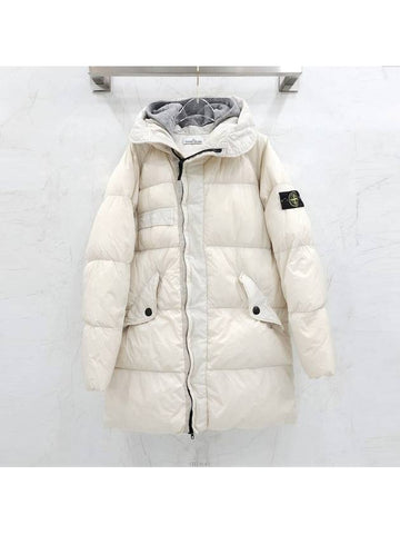 Lux You S Crinkle Labs Wappen Long Padding - STONE ISLAND - BALAAN 1