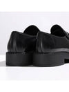 Chocolate Brushed Leather Loafers Black - PRADA - BALAAN 5